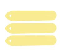 OEBUAFI 100pcs PVC Plant Labels, Sunproof Garden Markers with Hole Design, Reusable Seed Tags for Flowerpot Seedling Tray Garden Nursery (Yellow)