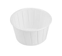 OEBUAFI 100pcs Round Cake Baking Cups, Non Stick Mini Muffin Cases Paper Liners for Making Small Cake At Home Party Wedding Birthday (White)