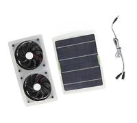 OEBUAFI 100W Solar Panel Fan Kit Dual Exhaust Fan 12V with High Conversion Rate for Home Greenhouse RV