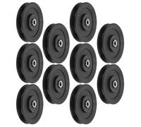 OEBUAFI 115mm Nylon Fitness Bearing Pulley Durable Easy Movement for Gym Strength Training Accessory Home Gym