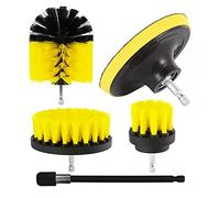 OEBUAFI 12PCS Multifunctional Drill Brush Set, ABS Material, Includes Scrubber Brushes and Scouring Pads for Kitchen, Car, Bathroom with Cordless Drill Compatibility