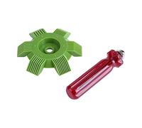 OEBUAFI 1Pc Car AC Condenser Fin Straightener Tool Evaporator Comb Rake for Automotive Air Conditioning with 8 9 10 12 14 15 Fins per Inch