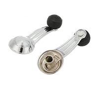OEBUAFI 2pcs Door Window Crank Handle, Metal Chrome Replacement for Electra Wagon Eldorado, with Easy Installation for Camaro Pontiac Firebird