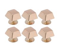 OEBUAFI 30 Sets Zinc Alloy Trapezoid Leather Rivets, High Strength Erosion Resistant Threaded Screws for Easy Installation, with 10mm Bottom Width, for Bags Clothing Shoes DIY Crafts (Gold)
