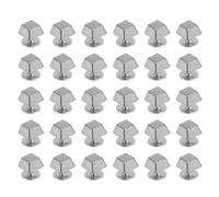OEBUAFI 30 Sets Zinc Alloy Trapezoid Rivets, Screw Back Rivets for Stable Connection, with Threaded Screws for Easy Installation, Fashionable and Practical for Bags Clothing Shoes (Silver)