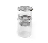 OEBUAFI 300ml Cold Brew Coffee Maker, Borosilicate Glass Iced Coffee Brewer with Slow Drip System and Cleaning Brush for Home Office Travel