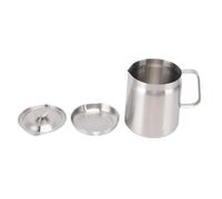 OEBUAFI 304 Stainless Steel Grease Container with Removable Fine Strainer for Filtering and Storing Cooking Oil Bacon Grease and Sauces (1500ml)