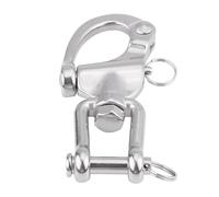 OEBUAFI 316 Stainless Steel Jaw Swivel Snap Shackle (128mm)