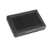 OEBUAFI 3DS Game Card Holder Case, Portable Storage for 22 Cartridges 2 SD TF Cards and 2 Styluses, Durable PP Game Organizer with 4 Color Options for DSL DSI LL (Black)