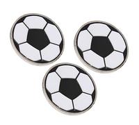 OEBUAFI 3pcs Soccer Flip Coin Exquisite Design Referee Toss Tool for Football Training and Matches Compact Alloy Steel 1.4in