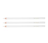 OEBUAFI 3Pcs White Charcoal Pencil, Professional Sketching Highlight Pen for Art Painting, with Wood Holder for Comfortable Grip, Suitable for Dark or Colored Paper