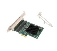OEBUAFI 4 Port Gigabit Ethernet PCIe X1 Network Interface Card with RTL8111 Chip for Fast Transfer, Stable Connection - for //OS X 32 64 Bit - Plug and Play