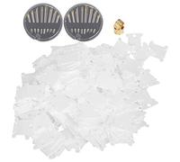 OEBUAFI 400Pcs Cross Stitch Winding Boards Plastic Thread Organizer DIY Sewing Accessories with 60 Needles 2 Brass Rings for Cross Stitch Embroidery Knitting Crafts