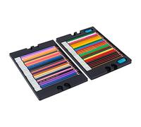 OEBUAFI 48 72 Colors Oil Pastel Pencils Soft Core Hexagonal Pre-Sharpened Art Pencils with 2 Sharpeners and Storage Box for Adults Kids Artists Painting Sketching Coloring (48 color lead)