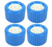 OEBUAFI 4PCS Marine Ribbed Wobble Roller, Universal Boat Trailer Accessories with High Temp Resistant PP Material, for Yacht Marine Boat Trailer Loading