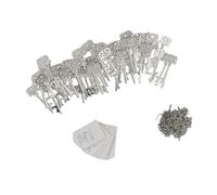 OEBUAFI 50 PCS Skeleton Key Bottle Openers Vintage Key Opener with Tags Cards and Chains for Wedding Party Favors Birthday Gift