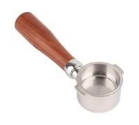 OEBUAFI 51mm Bottomless Portafilter 2 Ear Portafilters Stainless Steel Portafilter with Detachable Design for EC0310 and 2 Ear Coffee Makers (E Circle Rosewood)
