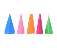 OEBUAFI 5PCS Quilling Border Buddy Bobbin Tower Geometric Shapes DIY Paper Craft Tool with Plastic for Handmade Quilled Paper Patterns