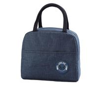 OEBUAFI 6L Insulated Lunch Bag Thermal Cooler Tote -Proof Watertight with Front Pocket for Camping Travel School Office Picnic (Dark Blue)