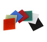OEBUAFI 7 Pcs Glass Sheet, Decoration Tool for Jewelry Microwave Oven, with Sponge Packaging, Suitable for Stained Glass Mosaic Projects