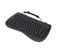 OEBUAFI 95 Keys Wired Keyboard Quiet Ultra Thin Multimedia for General Use Home Office Plastic (Arabic)