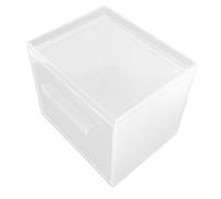 OEBUAFI Acrylic Face Towel Storage Box with Drawer, Transparent Facial Towel Holder for Vanity Bathroom Makeup Remover Wipes