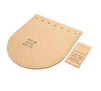 OEBUAFI Acrylic Wallet Template, 2 Piece Leather Craft Template with Precise Stitching Holes for Wallet Making Leathercraft Beginners and Hobbyists