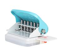 OEBUAFI Adjustable Hole Punch Manual Multi Hole Puncher for A4 or A5 or B5 Paper with Ruler Scale and Paper Scrap Box 30 or 26 or 20 Holes