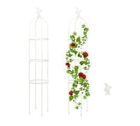 OEBUAFI Adjustable Plant Support 95cm 120cm 145cm Climbing Plants Plant Stake Vine Support with 3 Decorative Heads for Roses Clematis Tomatoes Cucumbers Indoor Outdoor Garden (4)