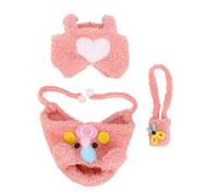 OEBUAFI Adorable Piggy Doll Outfit Set with Hat and Bag | Plush Doll Clothes,Doll Outfit,Clothes for 17cm Dolls,Doll Clothing,Doll Dress Up Clothes,Plush Doll Accessories