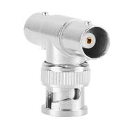 OEBUAFI Alloy Shell Copper Core Gold Plating Pin 2pcs BNC T Adapter with Low Contact, Great for Video Application, Suitable for Video Signal Allocation