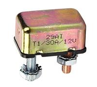 OEBUAFI Auto Reset Circuit Breaker, Universal Automatic Fuse with Metal Cover for Battery Trucks Buses Electric Cars (iron 2)