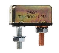 OEBUAFI Auto Reset Circuit Breaker, Universal Automatic Fuse with Metal Cover for Battery Trucks Buses Electric Cars (iron 3)