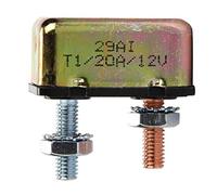 OEBUAFI Auto Reset Circuit Breaker, Universal Automatic Fuse with Metal Cover for Battery Trucks Buses Electric Cars (iron)