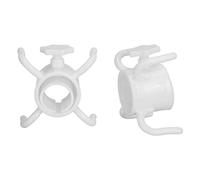 OEBUAFI Beach Umbrella Hook 2 Pack Plastic Umbrella Pole Hanger with 4 Claws for Towels Hats Bags Sunglasses (White)