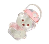 OEBUAFI Bear Straw Bottle Large Capacity Cute Stylish Water Bottle with Straight Straw for Outdoor Activities 1 X 279g (1400ml)