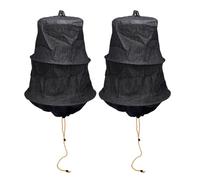 OEBUAFI Bee Swarm Cage Bee Swarm Trap Swarming Catcher 2PCS Windproof with 3 Layer Steel Wire for Outdoor Beekeeping Supplies Beekeeper Tool Black