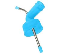 OEBUAFI Beer Bottle Funnel, Stainless Steel Drink Snorkel, Fast Beer Dispenser for Parties and Events (blue)