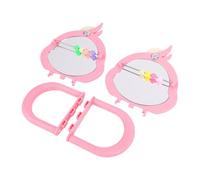 OEBUAFI Bird Mirror Toy with Perch Stand for Parakeet and Cockatiel