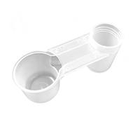 OEBUAFI Birds Dual Port Water Guide, 20Pcs PP Plastic Parrots Water Feeder Bottle with Leaks Proof Design, Pigeons Automatic Drinker for Pigeons Parrots Bird Cage (Double Spout Waterer 20pcs Base