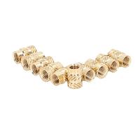 OEBUAFI Burr Free Brass Insert, High Pressure Resistance, Easy to Use | Smooth finish, Standard deep thread, Versatile for furniture projects