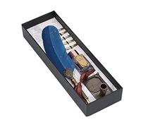 OEBUAFI Calligraphy Pen Set Fountain Pen Dip with Exquisite Carved Retro Design 1-5mm Flat Nib Feather Glass Stainless Steel for Writing Gothic Italian Calligraphy Couples Elders (Peacock Blue)