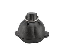 OEBUAFI Cast Iron Garlic Roaster, Premium Garlic Baker with Ergonomic Handle and Nonstick Design, for Roasting Garlic Potatoes Mushrooms in Oven or Outdoor BBQ