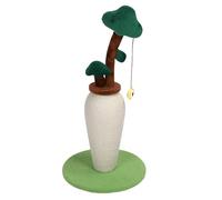 OEBUAFI Cat Scratching Post Sisal Money Tree Cat Sisal Post Scratcher with Interactive Toy and Climbing Perch for Indoor Cats Adults Kittens