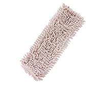 OEBUAFI Chenille Microfiber Mop Pad Refill, Machine Washable Reusable Replacement Cloth for Flat Mops, Highly Absorbent Pad for Hard Floors and Tile (Beige)