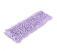 OEBUAFI Chenille Microfiber Mop Pad Refill, Machine Washable Reusable Replacement Cloth for Flat Mops, Highly Absorbent Pad for Hard Floors and Tile (Purple)
