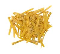 OEBUAFI Chicken Leg Bands, Adjustable Fadeless Numbered Poultry Identification Leg Tags with Clear Colorfast Engraving, for Chicken Duck Goose (Yellow)