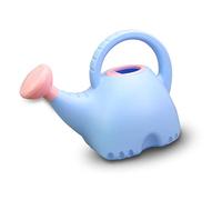 OEBUAFI Children Watering Can, Elephant Shape Cute Plastic Gardening Toy 1.5L with Comfortable Handle, for Kids Outdoor Fun and Nature Learning (Blue)