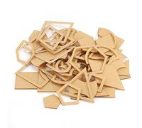 OEBUAFI Clear Acrylic Template Set Detailed Craft Stencil Tool Durable 54PCS Acrylic Stencil Pattern Applicable Scene: Leather Craftsmen