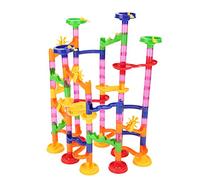 OEBUAFI Colorful Pathway Brick Toy Set with Rolling Balls for Children’s Developmental Learning Playtime 33.8 * 45cm (105PCS（678-7）)